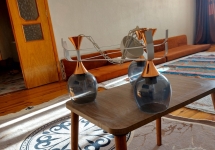 3'lü modern avize-camlı,şık tasarım-temiz kullanılmış