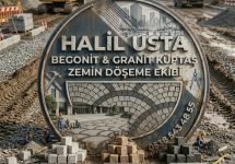Begonit küptaş parke taşı döşeme uygulama ekibi Halil usta İzmir Urla 
